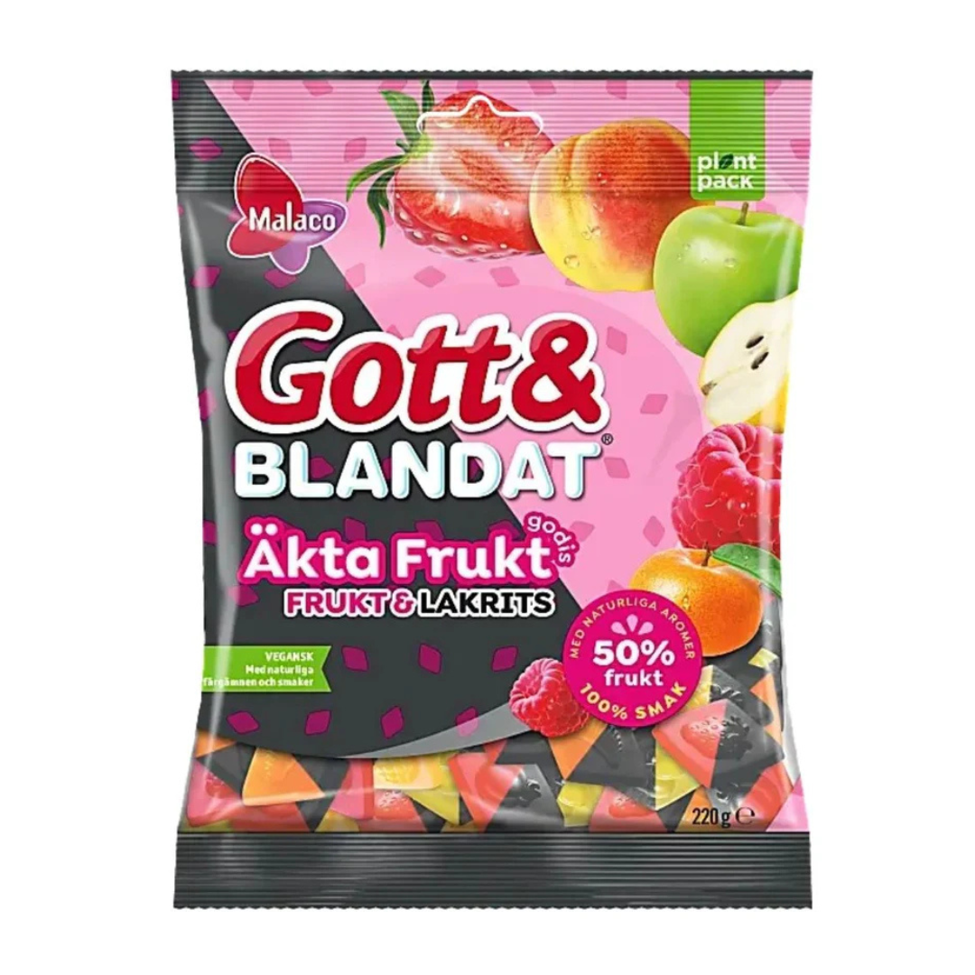 Gott & Blandat Real Fruit and Licorice